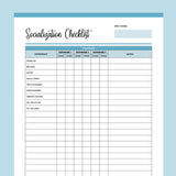 Puppy Socialisation Checklist Printable - Blue
