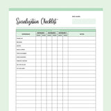 Puppy Socialisation Checklist Printable - Green