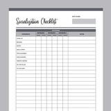 Puppy Socialisation Checklist Printable - Grey