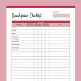 Puppy Socialisation Checklist Printable - Red