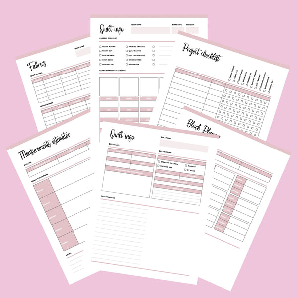 Quilting Planner Printable | Instant Download PDF | 50 PAGES – Plan Print Land quilting-planner-printable-instant-download-pdf-50-pages-plan-print-land