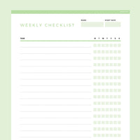 My Simpe Checklist Simple Checklist Template Editable | Instant Download Fillable PDF | A4 ...
