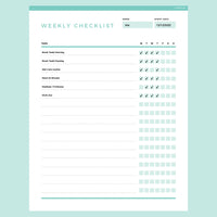 Simple Checklist Template Editable