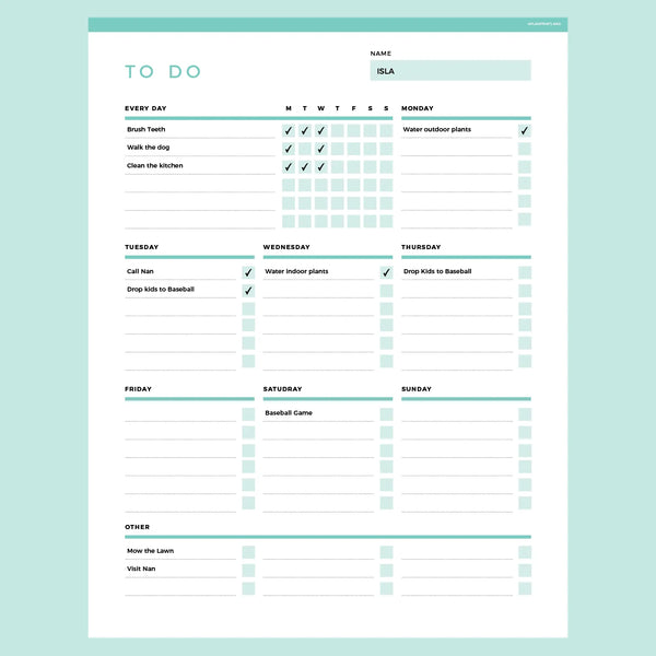 To Do List Template Editable, Instant Download Fillable PDF