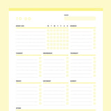 To Do List Template Editable - Yellow