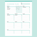 Weekly Cleaning Planner Editable