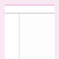 Free Cornell Notes Template