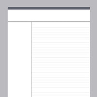 Printable Cornell Notes Template - Grey