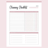 Printable house cleaning checklist