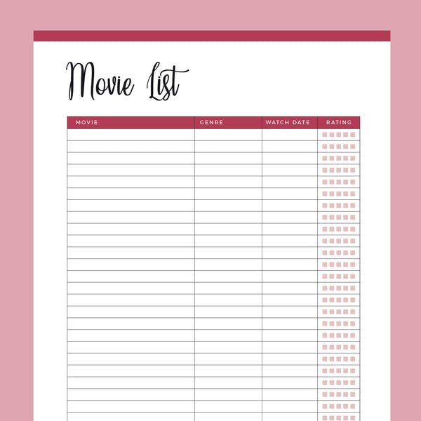 Printable Movie List – Plan Print Land printable-movie-list-plan-print-land