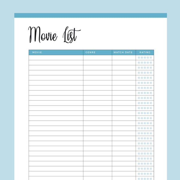 Printable Movie List – Plan Print Land printable-movie-list-plan-print-land