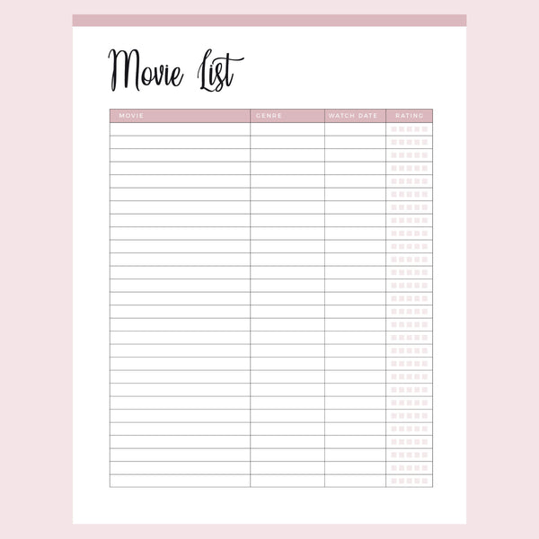 Printable Movie List – Plan Print Land printable-movie-list-plan-print-land